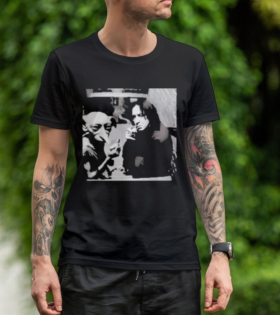 Dobby And Snape Smoking In T-Shirt