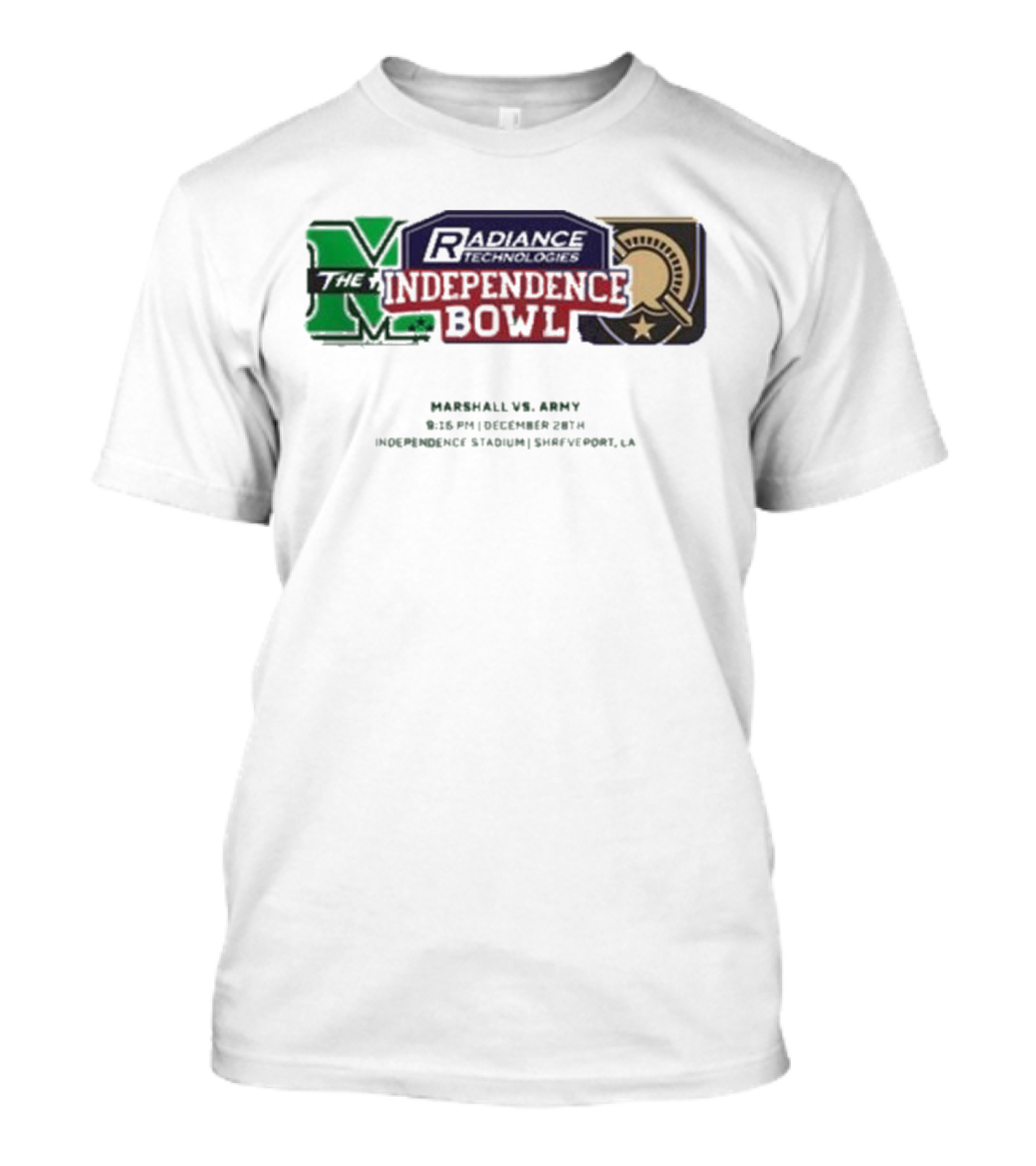 Radiance Technologies Independence Bowl Marshall Vs Army December 28th Independence Stadium Shreveport LA T-Shirt