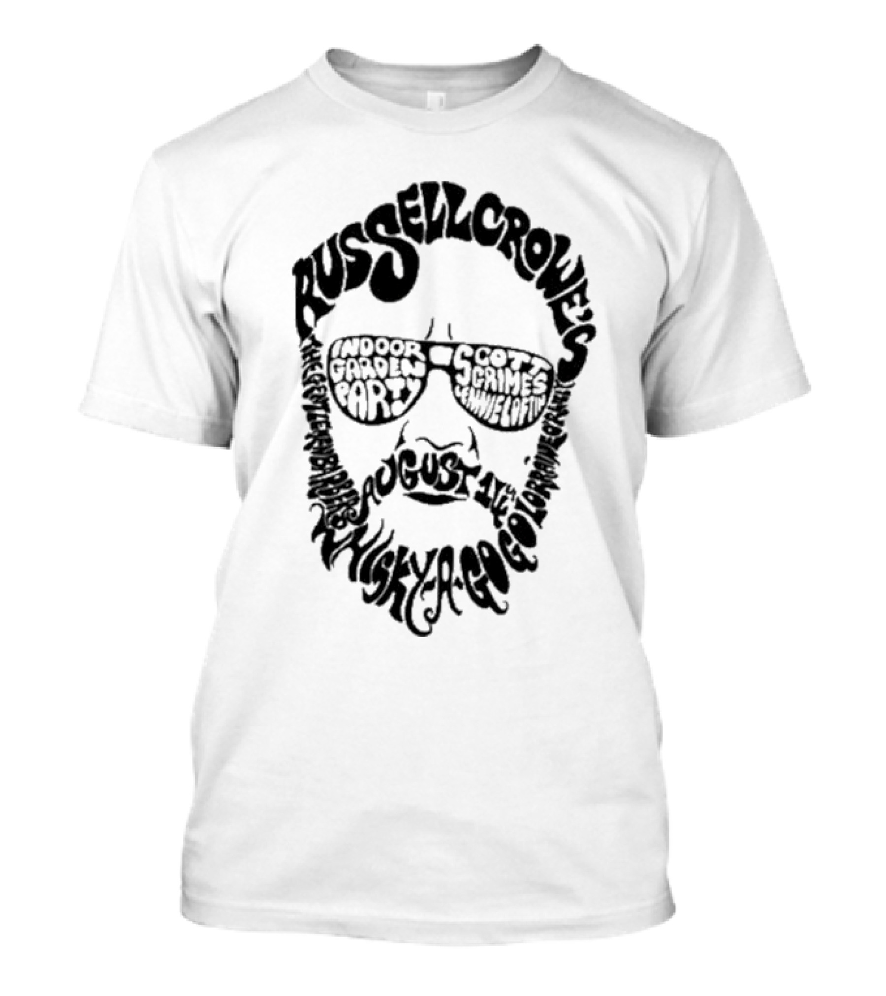 Russell Crowe's Indoor Garden Party Whisky A Go Go August 4th Scott Grimes Minnie Driver T-Shirt