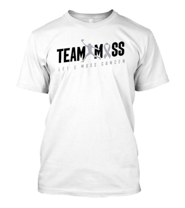 Team Moss Athlete Silhouette Let's Moss Cancer Cancer Awareness T-Shirt