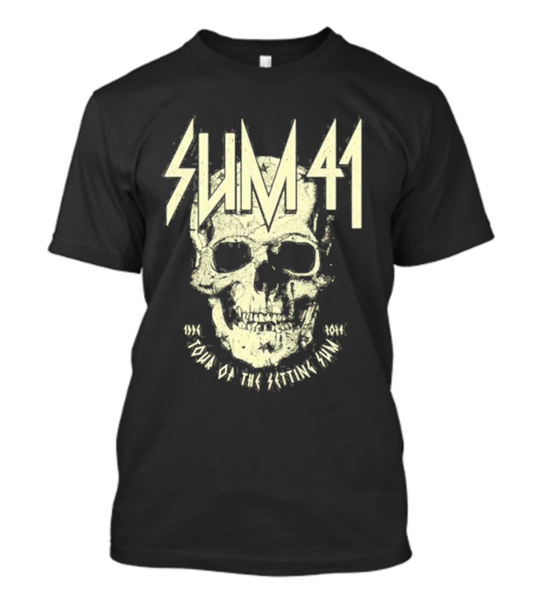 SUM 41 Skull Design Tour Of The Setting Sum T-Shirt