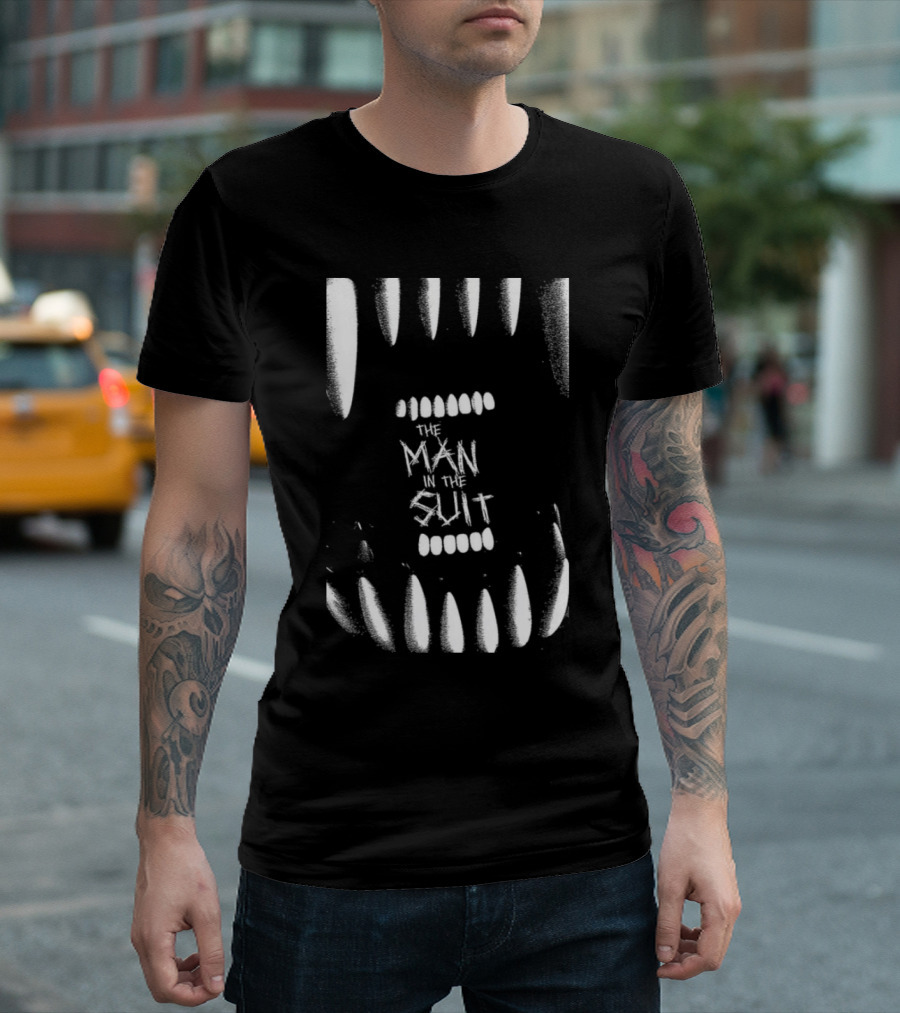 The Man In The Suit Within Monstrous Jaws T-Shirt