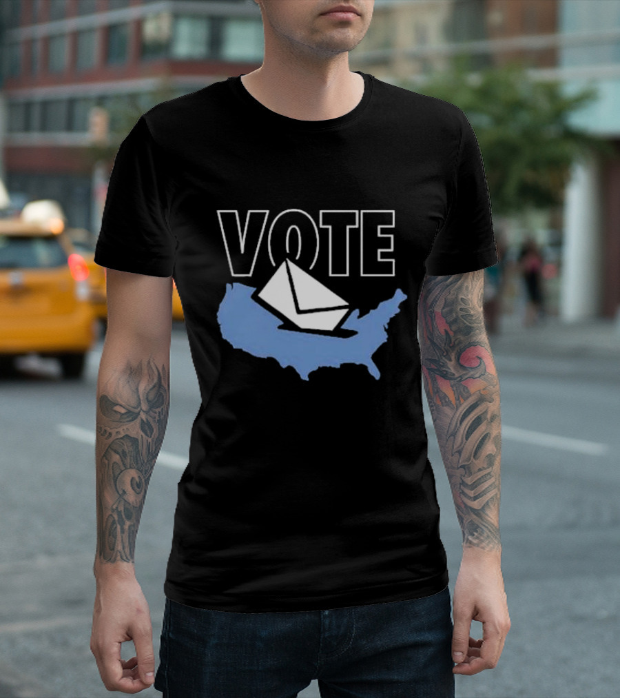 Vote Envelope Map T-Shirt
