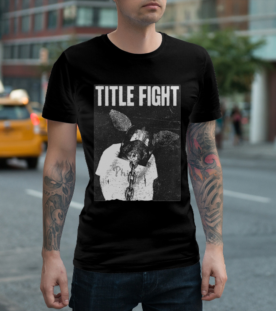 TITLE FIGHT CHAINED PIG MASK T-Shirt