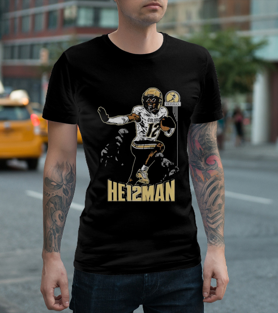 Travis Hunter He12man Colorado Football Heisman Trophy T-Shirt