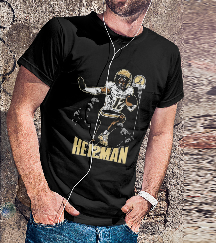 Travis Hunter He12man Colorado Football Heisman Trophy T-Shirt