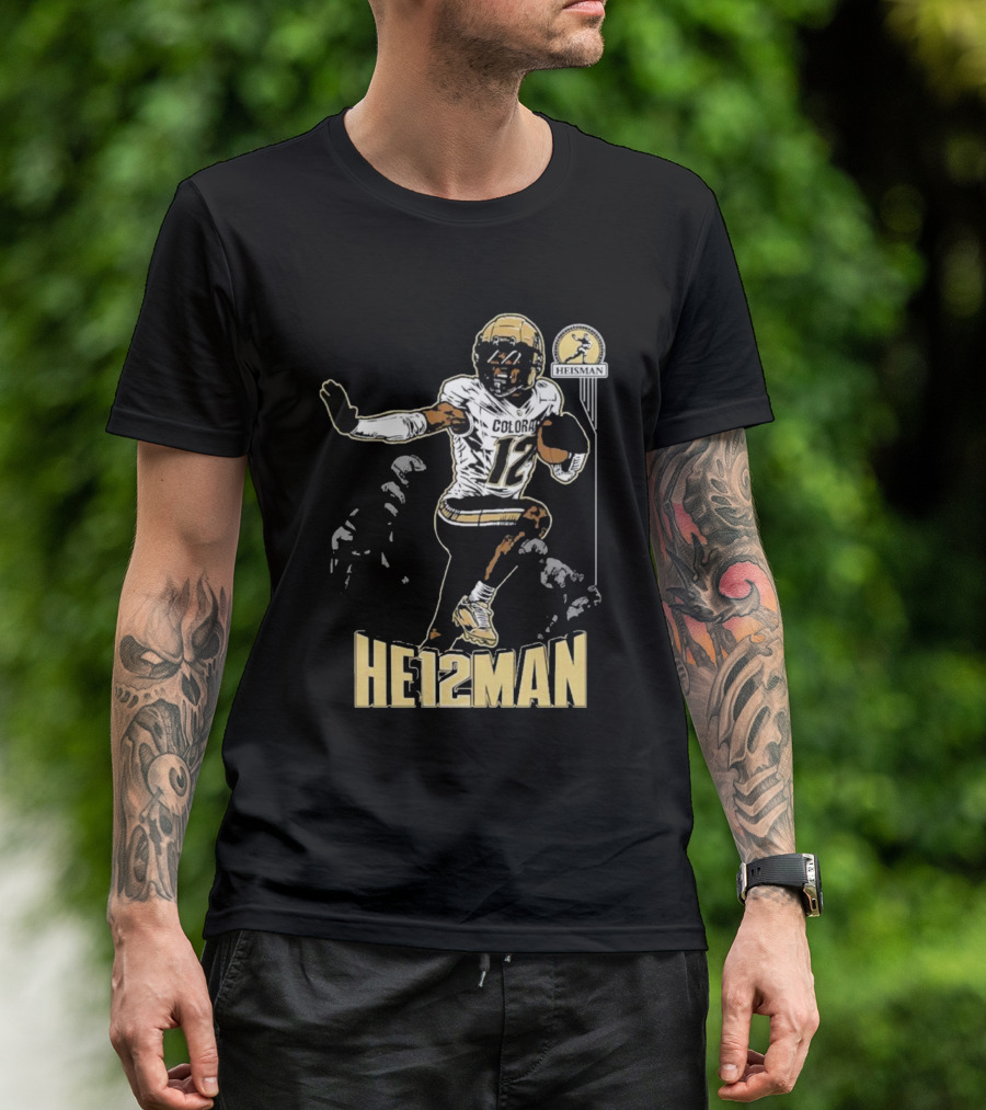 Travis Hunter He12man Colorado Football Heisman Trophy T-Shirt