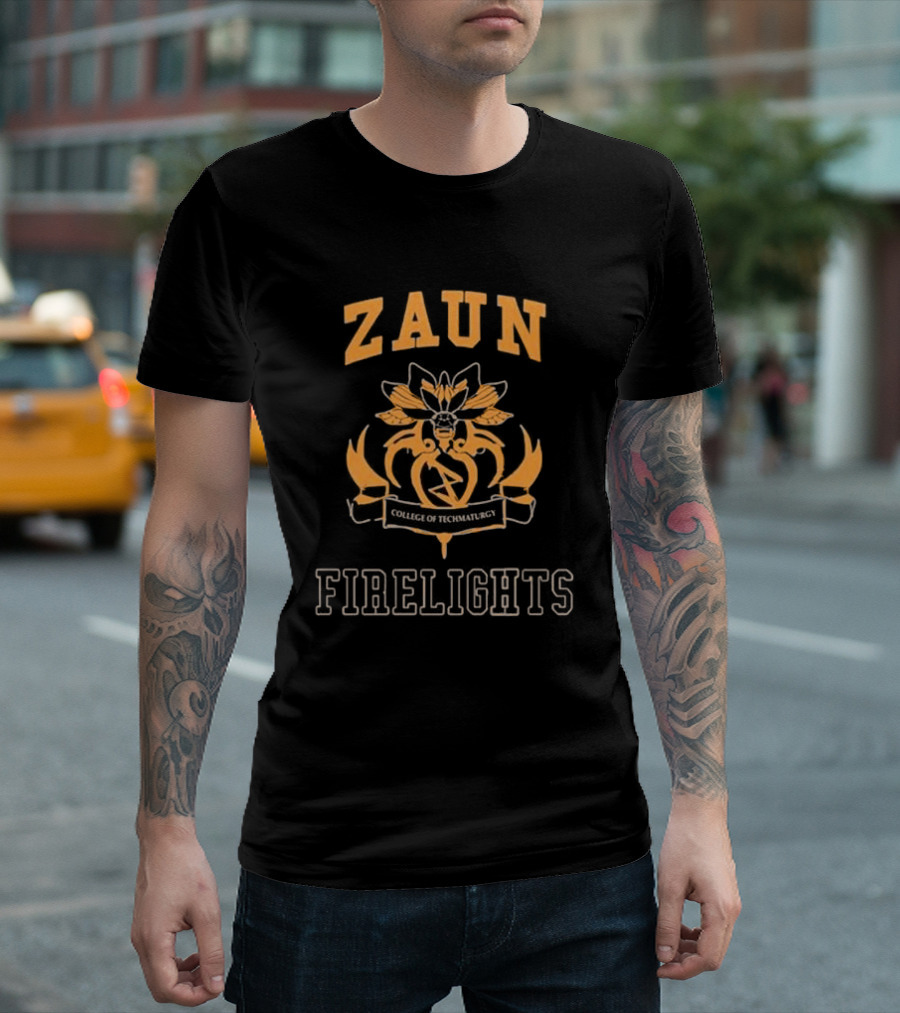 Zaun Firelights College of Techmaturgy Emblem Crest T-Shirt