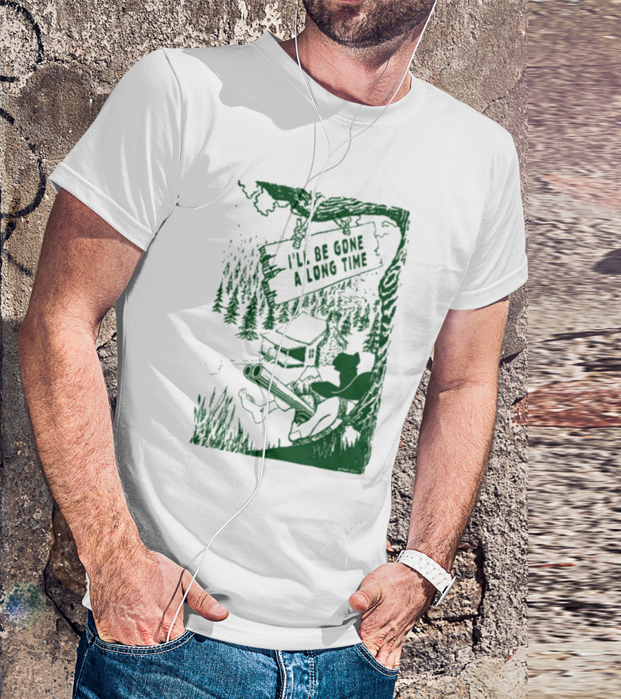 Billy Strings I'll Be Gone A Long Time Cabin Forest Scene T-Shirt