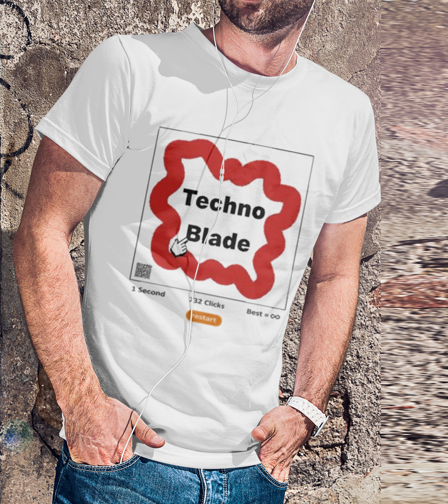 Technoblade 1 Second 732 Clicks Best Infinity Restart T-Shirt