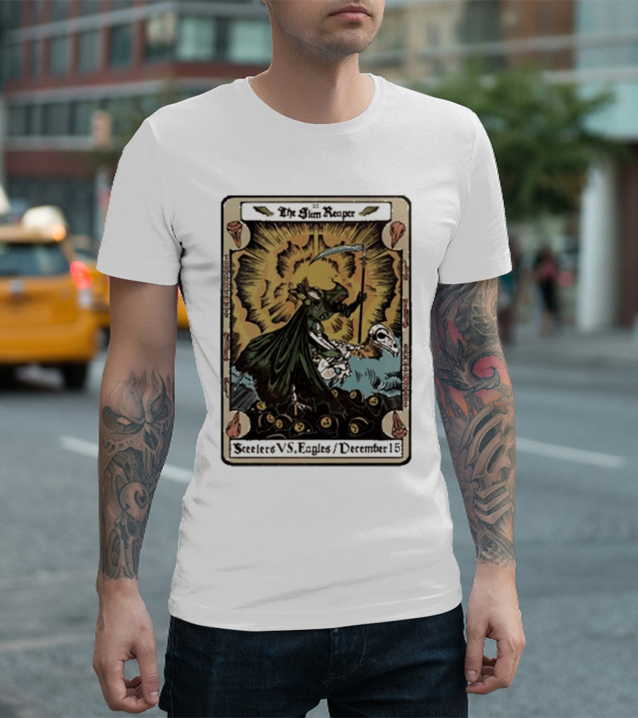 The Slim Reaper Steelers VS Eagles December 15 T-Shirt