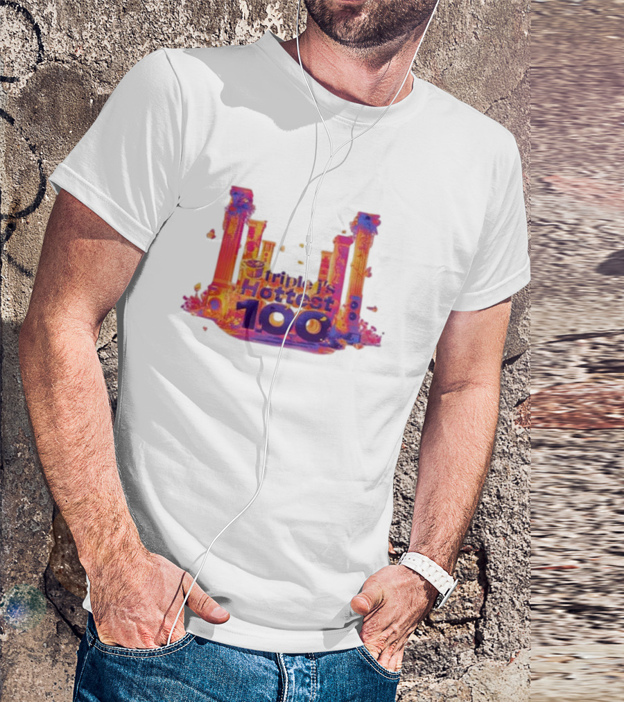 Triple J's Hottest 100 Vibrant Pillars T-Shirt