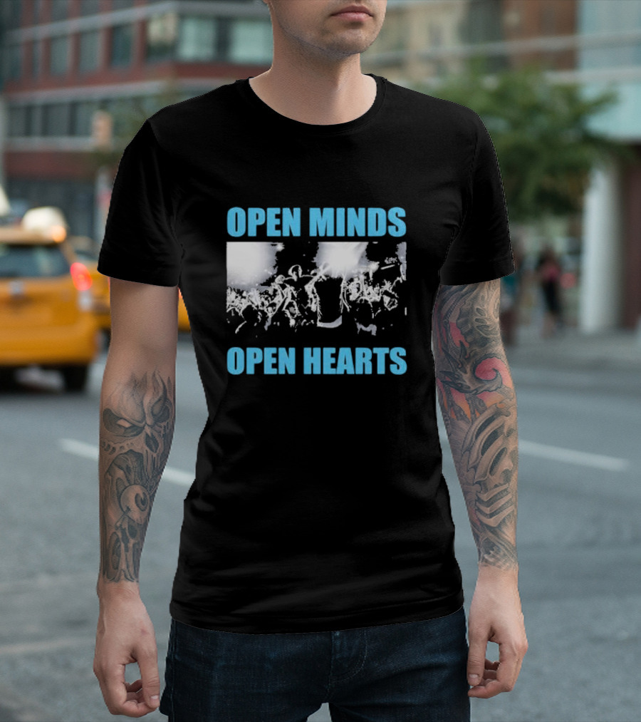 Open Minds Open Hearts Concert Crowd Bane T-Shirt