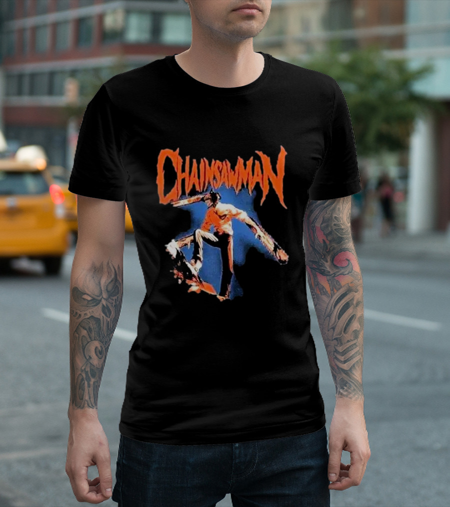Chainsaw Man Denji Chains Metal T-Shirt