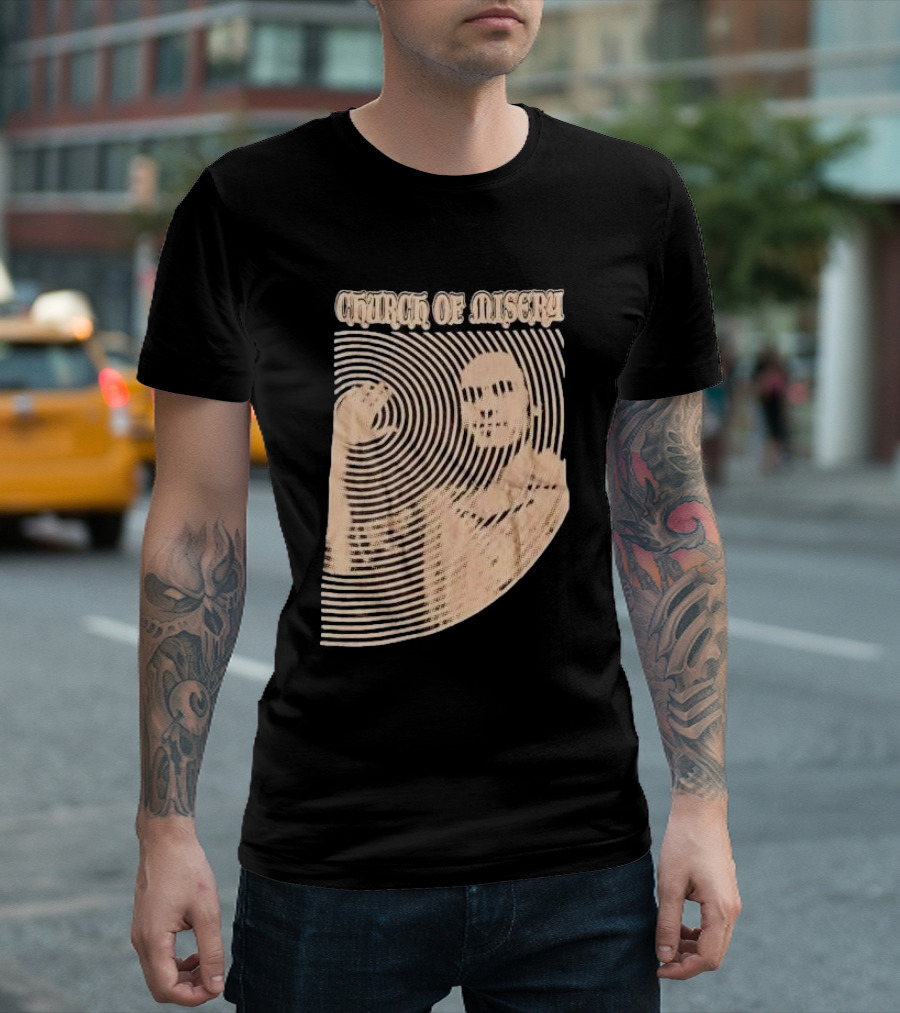Church Of Misery Ted Bundy Optical Illusion T-Shirt