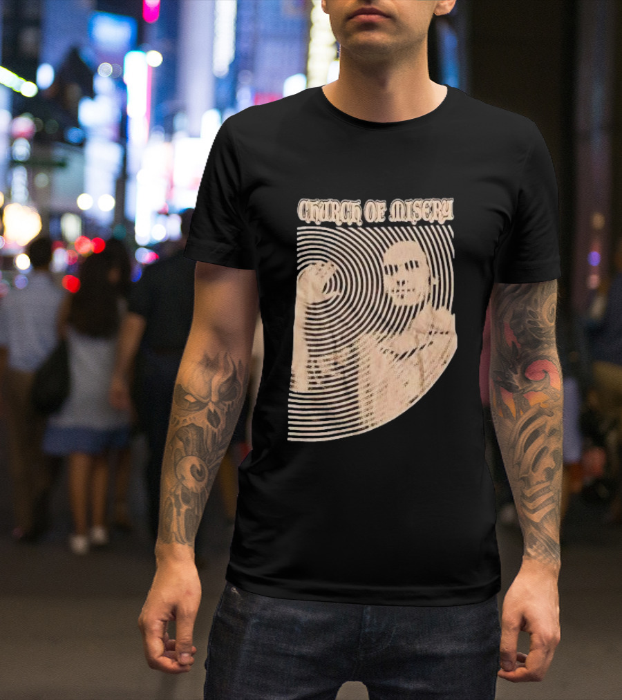 Church Of Misery Ted Bundy Optical Illusion T-Shirt
