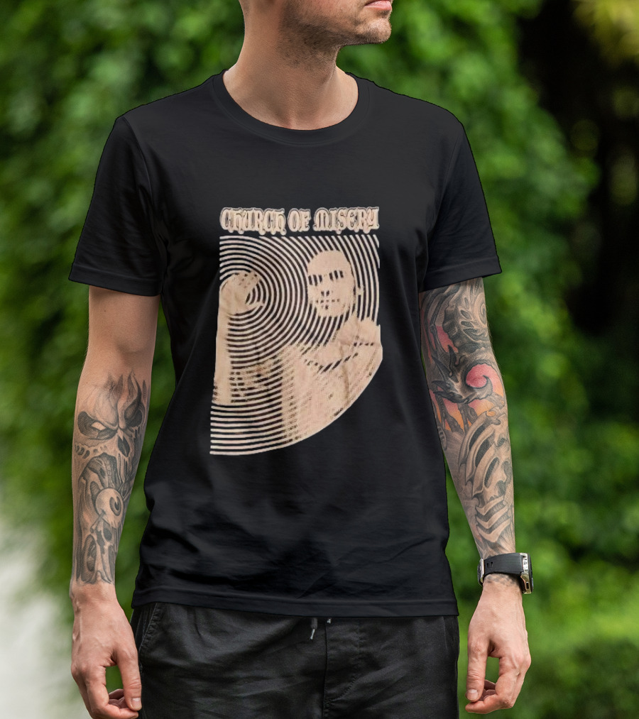 Church Of Misery Ted Bundy Optical Illusion T-Shirt