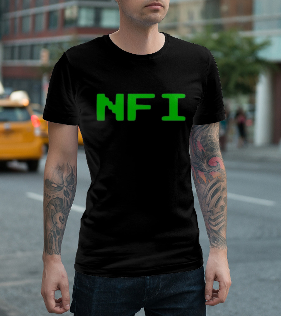 Ewanmitchellitalia Warchild NFI Green Text T-Shirt