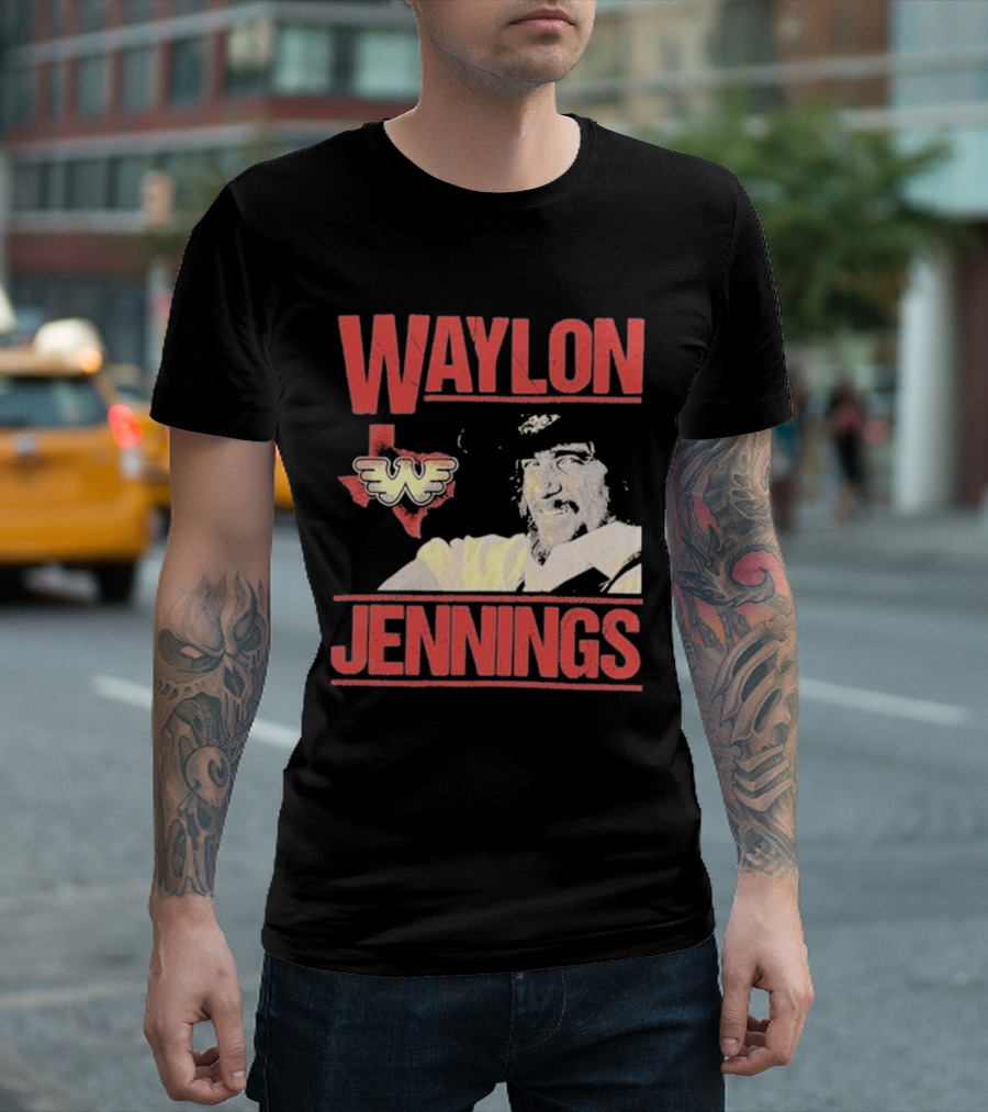 Waylon Jennings Flying W Texas T-Shirt
