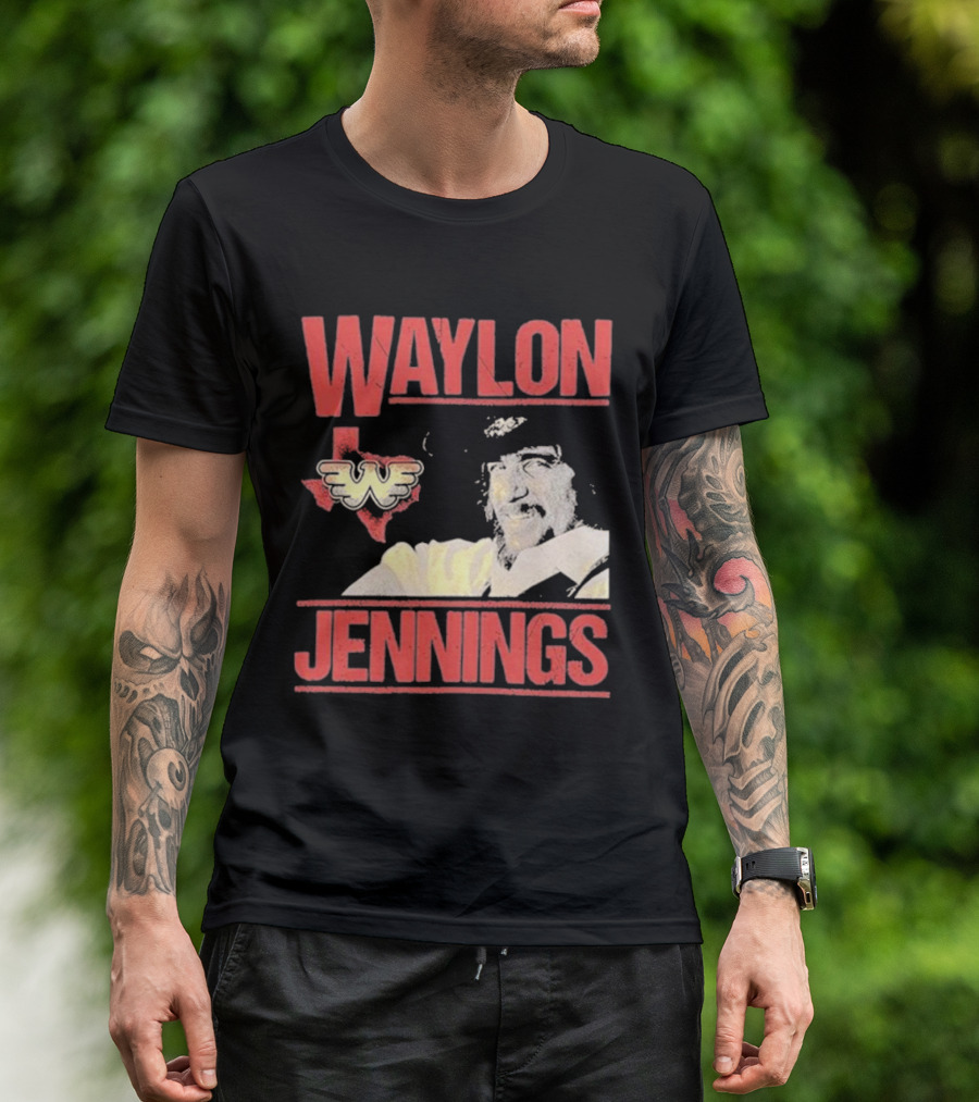 Waylon Jennings Flying W Texas T-Shirt