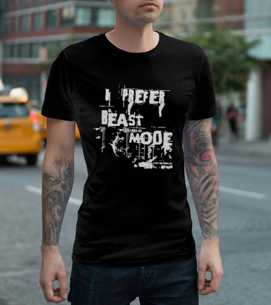 Gears of War 3 I Prefer Beast Mode Epic Games 2011 T-Shirt