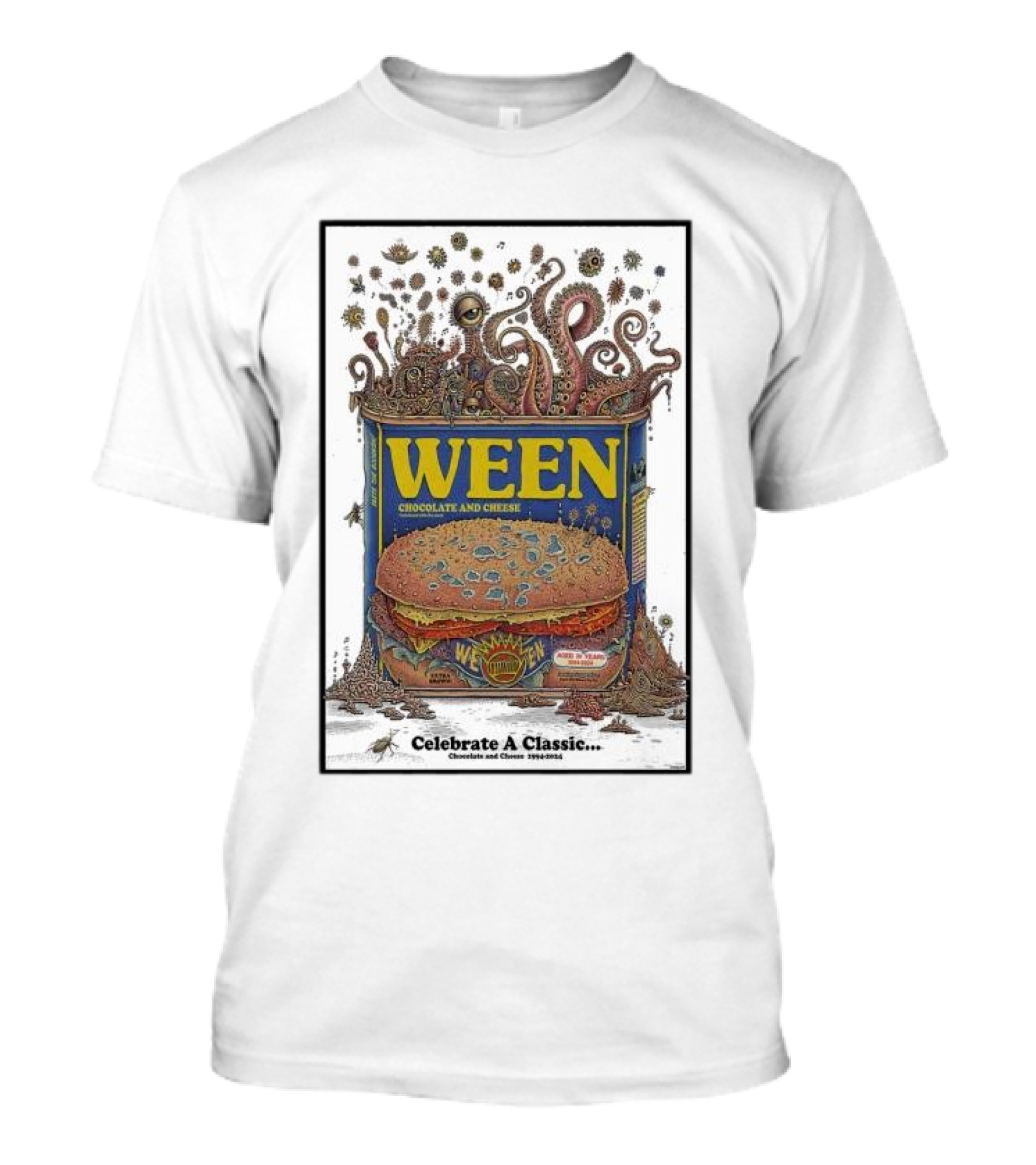 WEEN Chocolate And Cheese Celebrate A Classic 1994-2024 T-Shirt