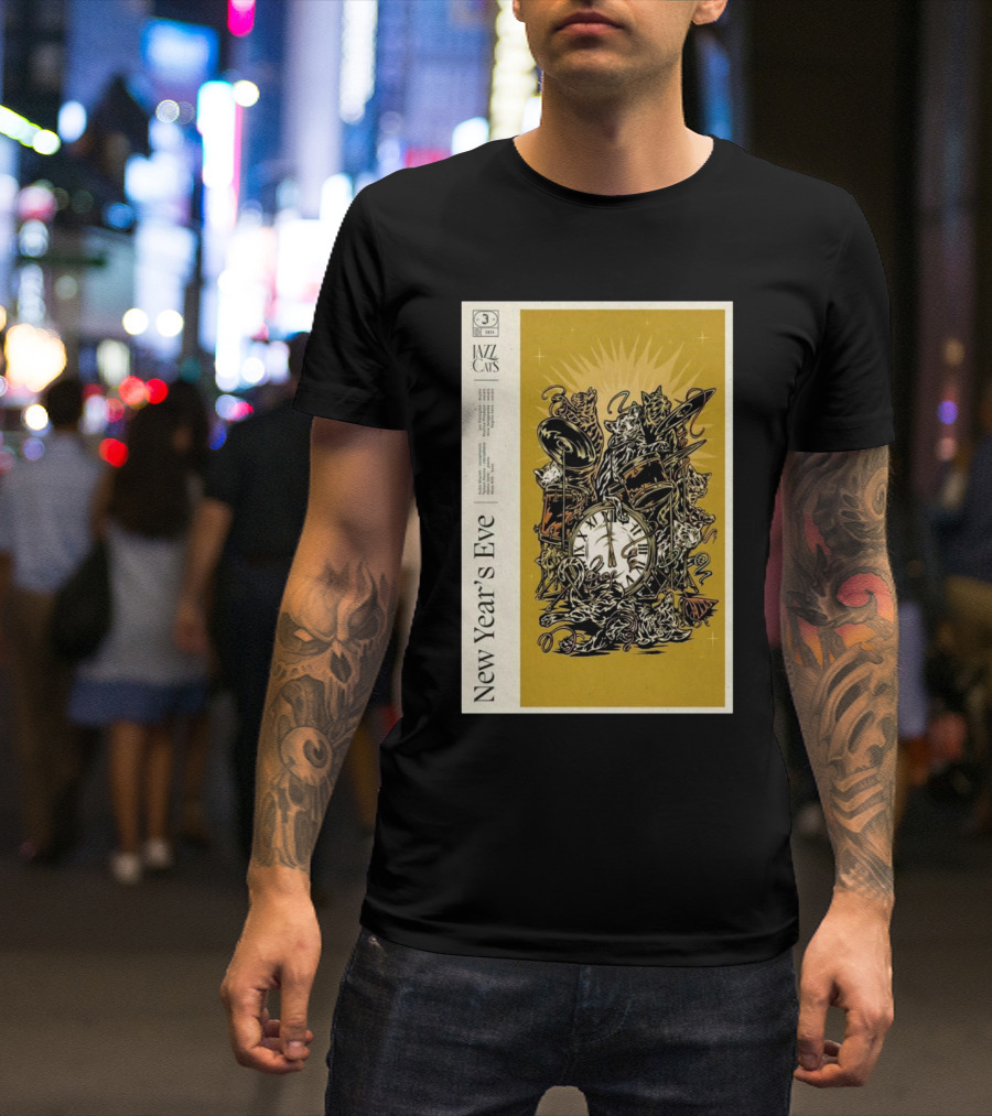 Jazz Cats New Year's Eve December 31 2024 Jassmine Warszawa Poland T-Shirt
