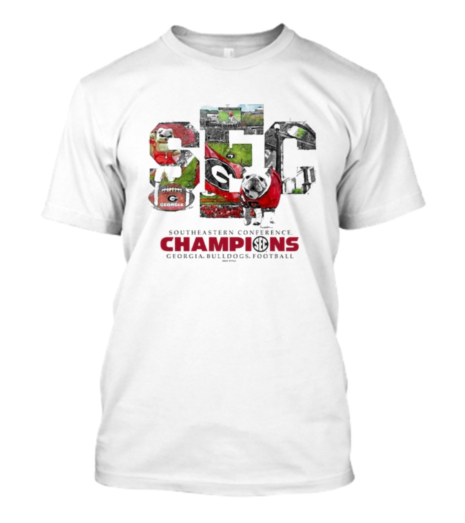 Southeastern Conference Champions Georgia Bulldogs Football SEC T-Shirt