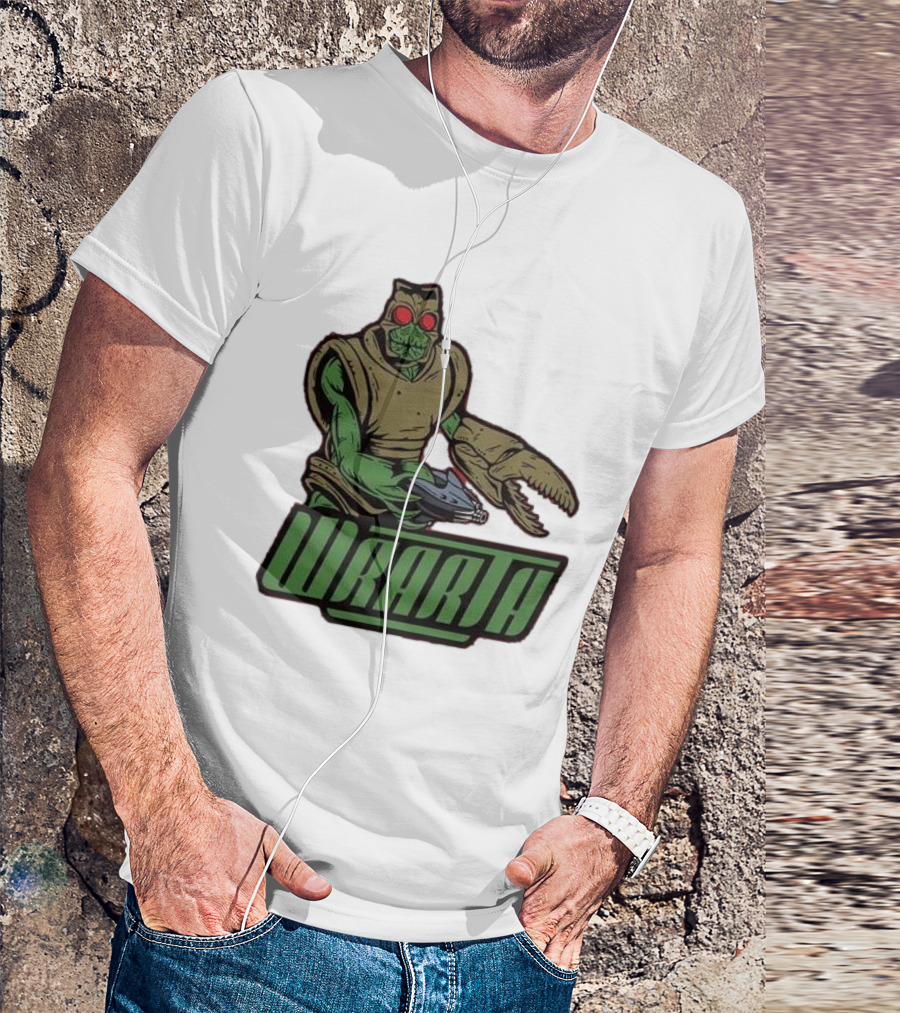 Wrarth Warrior Doctor Who Alien Creature With Claws And Spaceship Gun T-Shirt