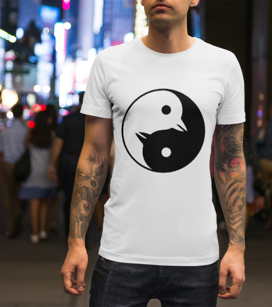 Yin Yang Penguins Pinguini Tattici Nucleari T-Shirt