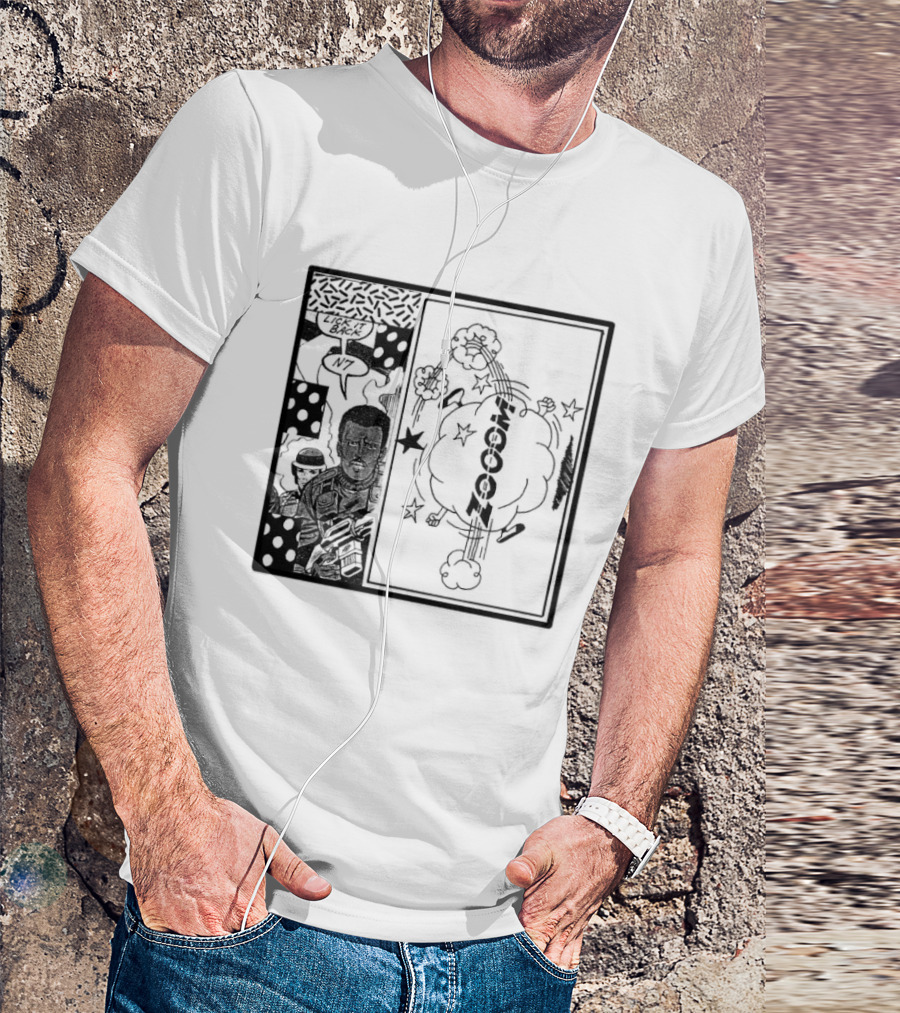 Zooom N7 Lick It Back Comic Art Panel T-Shirt