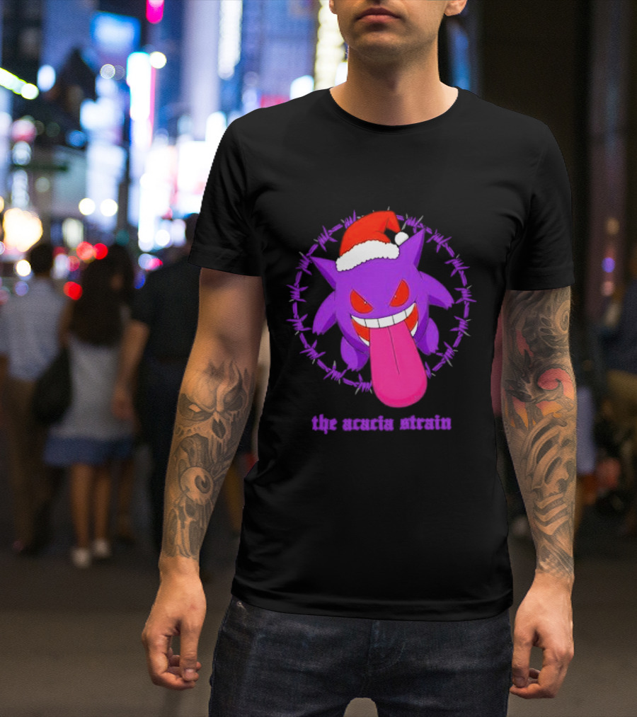 The Acacia Strain Gengar Santa Barbed Circle T-Shirt