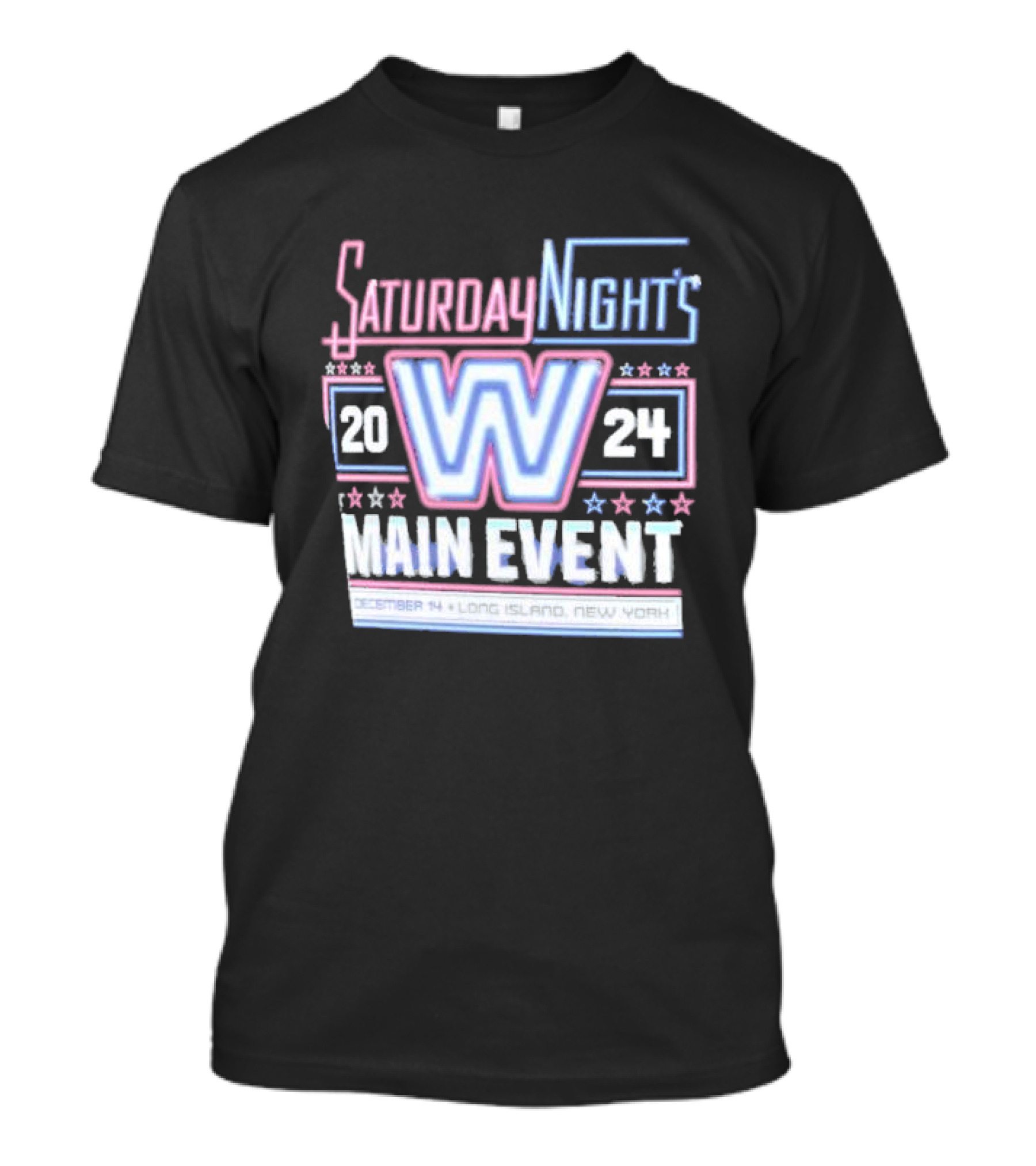 Saturday Night's Main Event 2024 Long Island Neon Lights T-Shirt