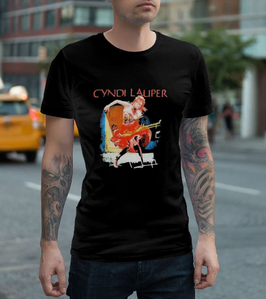 Cyndi Lauper She's So Unusual Retro Album T-Shirt