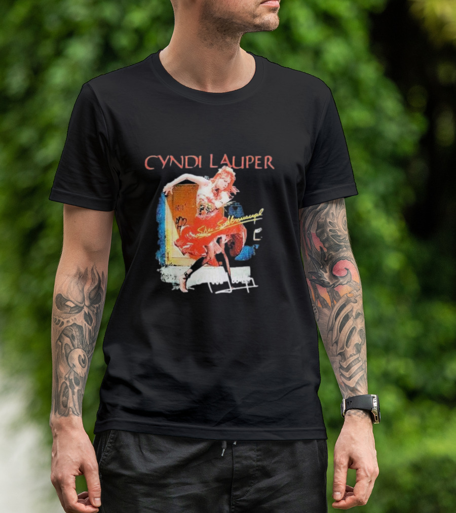 Cyndi Lauper She's So Unusual Retro Album T-Shirt