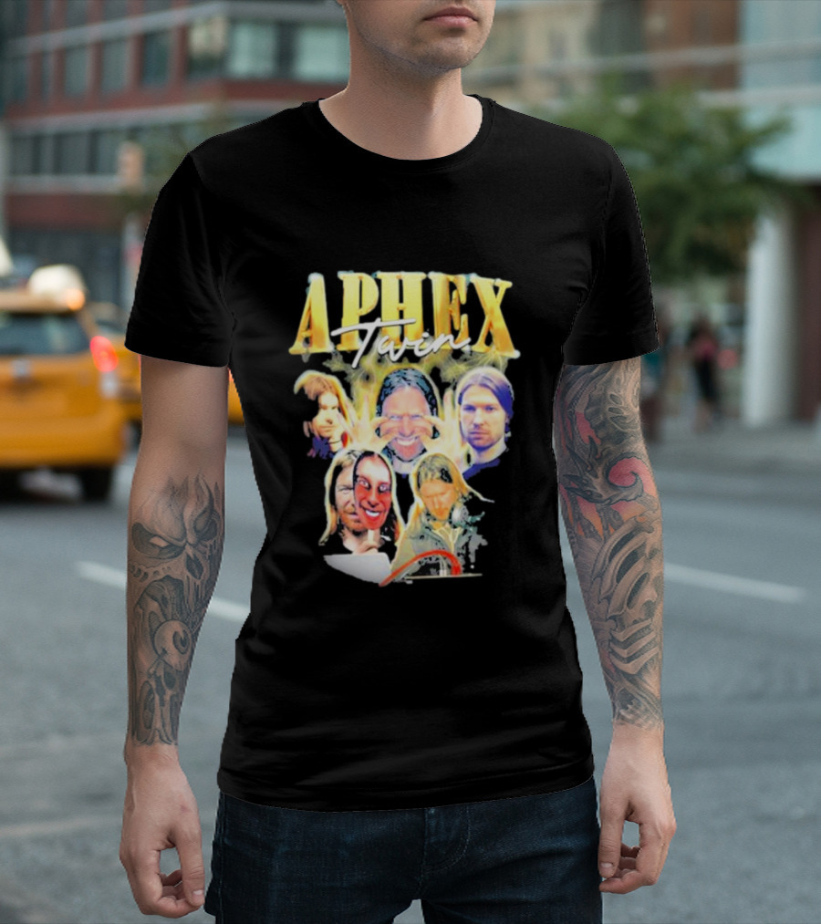 Aphex Twin Warp Music Iconic Faces Collection T-Shirt