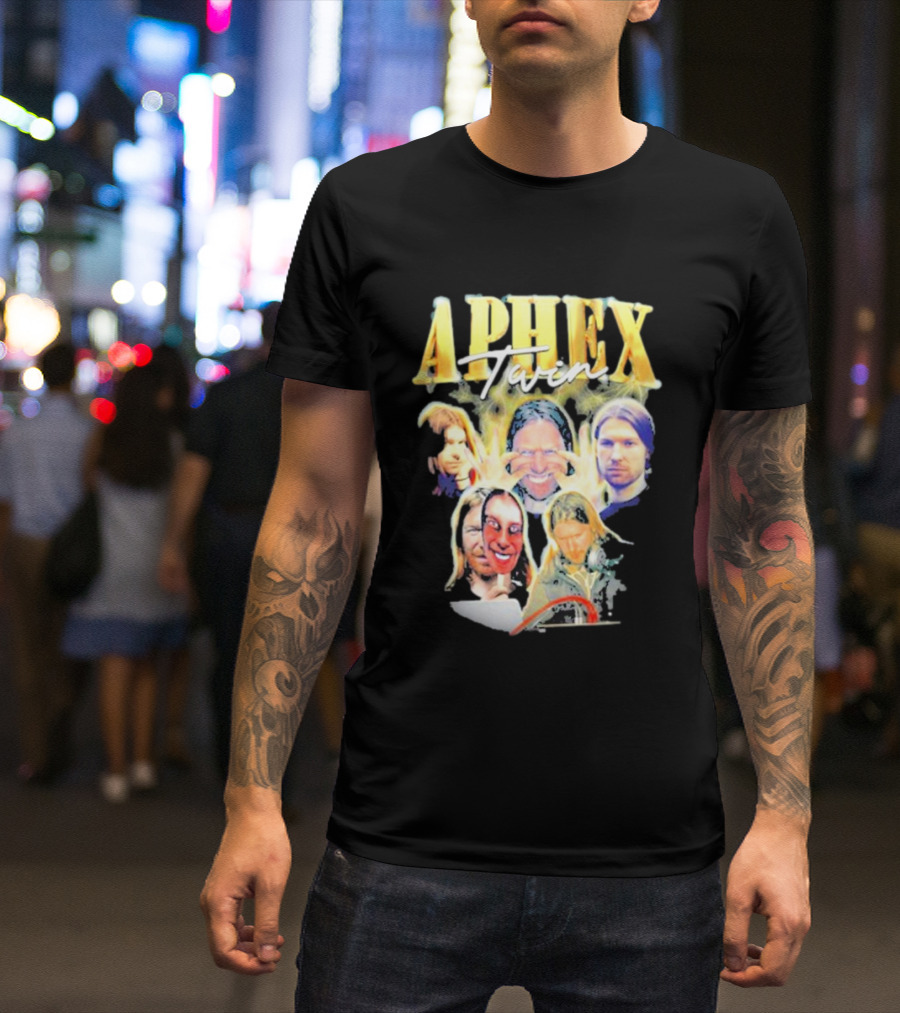 Aphex Twin Warp Music Iconic Faces Collection T-Shirt