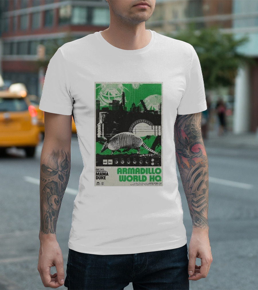 Armadillo World HQ Austin TX Mama Duke Concert Poster Dec 15 T-Shirt