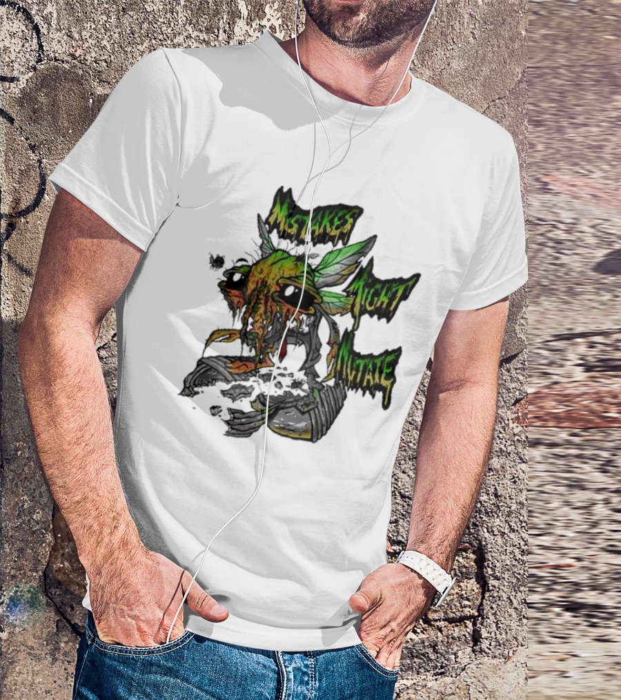 Mistakes Might Mutate Bug-Decay Creature With Green Wings And Dripping Eyes T-Shirt