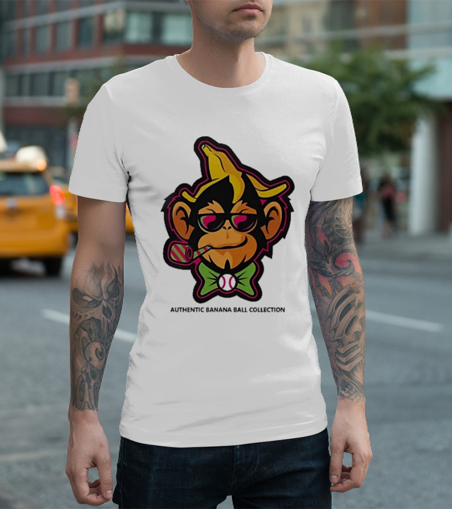 Party Animals Banana Ball Collection with Sunglasses and Pipe T-Shirt