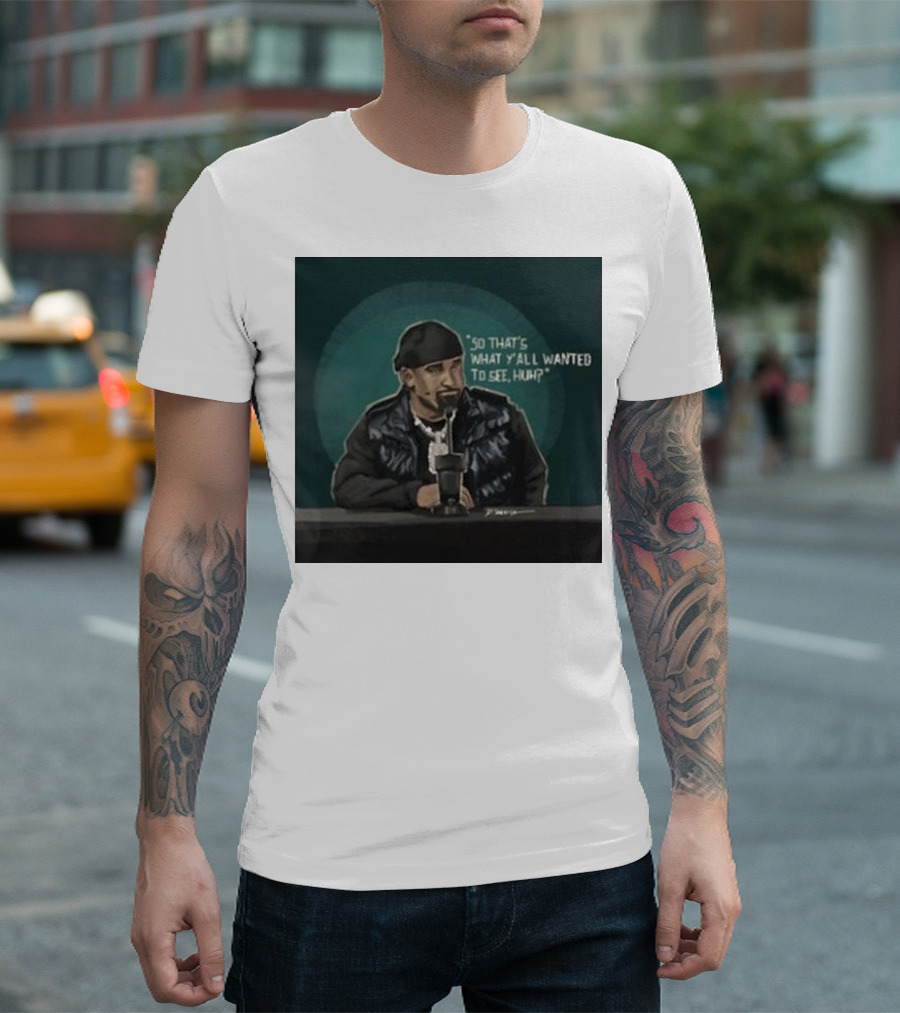 So That’s What Y’all Wanted to See Huh Press Conference Moment with Microphone T-Shirt