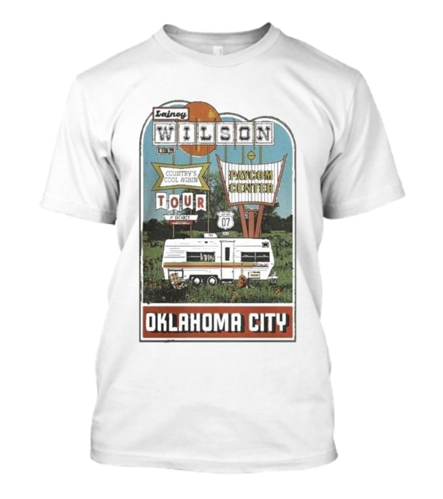 Lainey Wilson Country's Cool Again Tour November 7th 2024 Paycom Center Oklahoma City T-Shirt