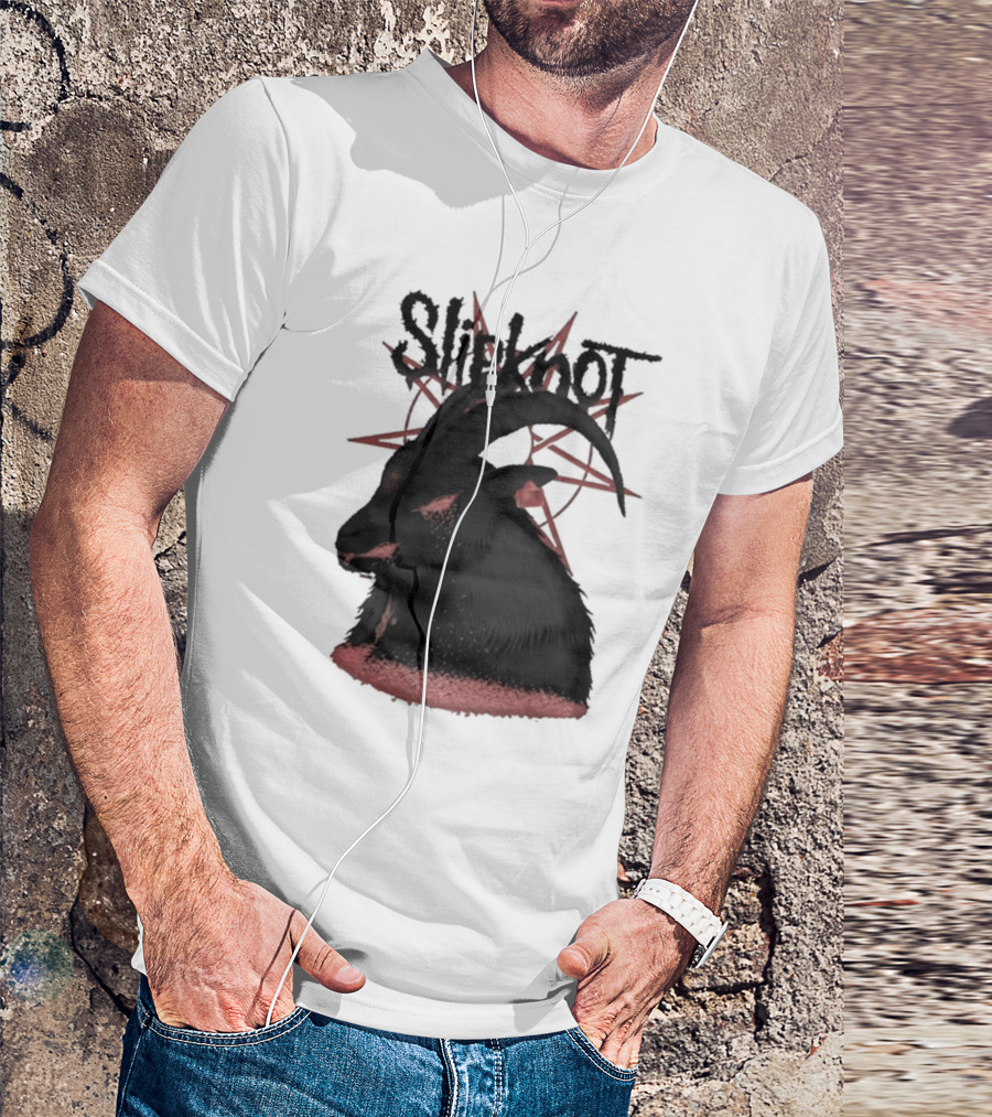 Slipknot Goat Head Symbol With Inverted Star Design For Dec 18 2024 Utilita Arena Birmingham UK Tour T-Shirt