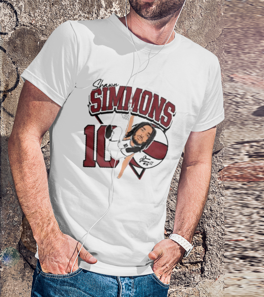 Shawn Simmons Dunking Basketball Number 10 St Joe’s Forward T-Shirt