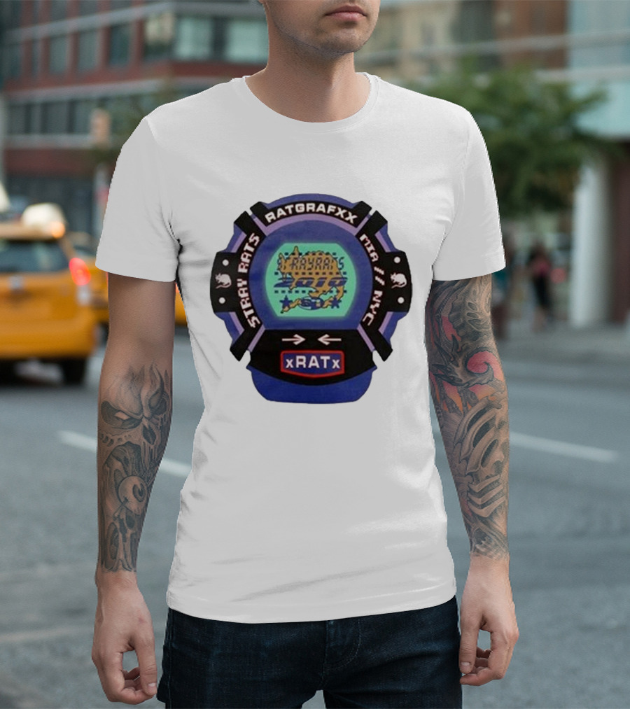 Stray Rats Ratgrafxx MTA II NYC xRATx T-Shirt