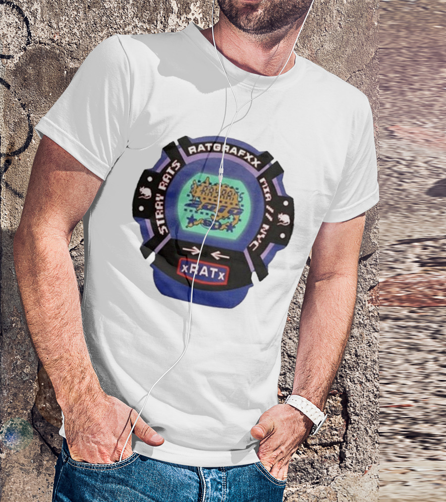 Stray Rats Ratgrafxx MTA II NYC XRATx T-Shirt