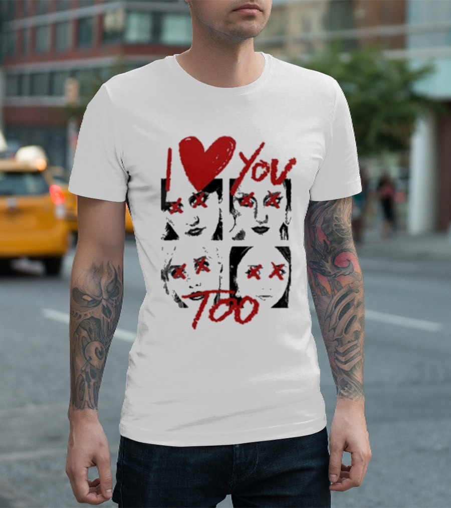 Teen Jesus And The Jean Teasers I Love You Too Eyes Crossed T-Shirt