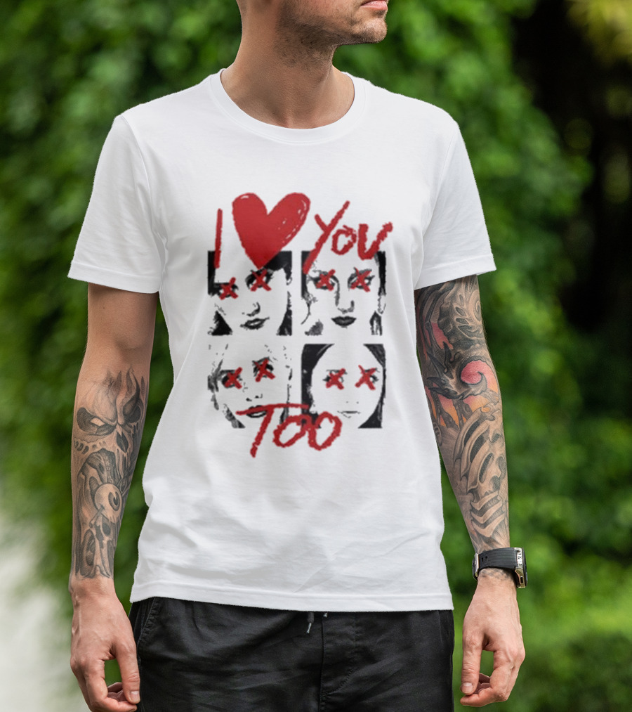 Teen Jesus And The Jean Teasers I Love You Too Eyes Crossed T-Shirt