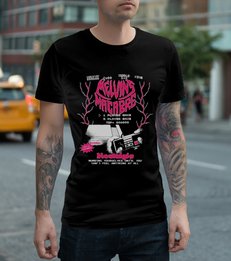 Melvins Macabre Nostalgia Numbing Yourself World View Meatcanyon 1 Player 2 Player Game 000000 T-Shirt