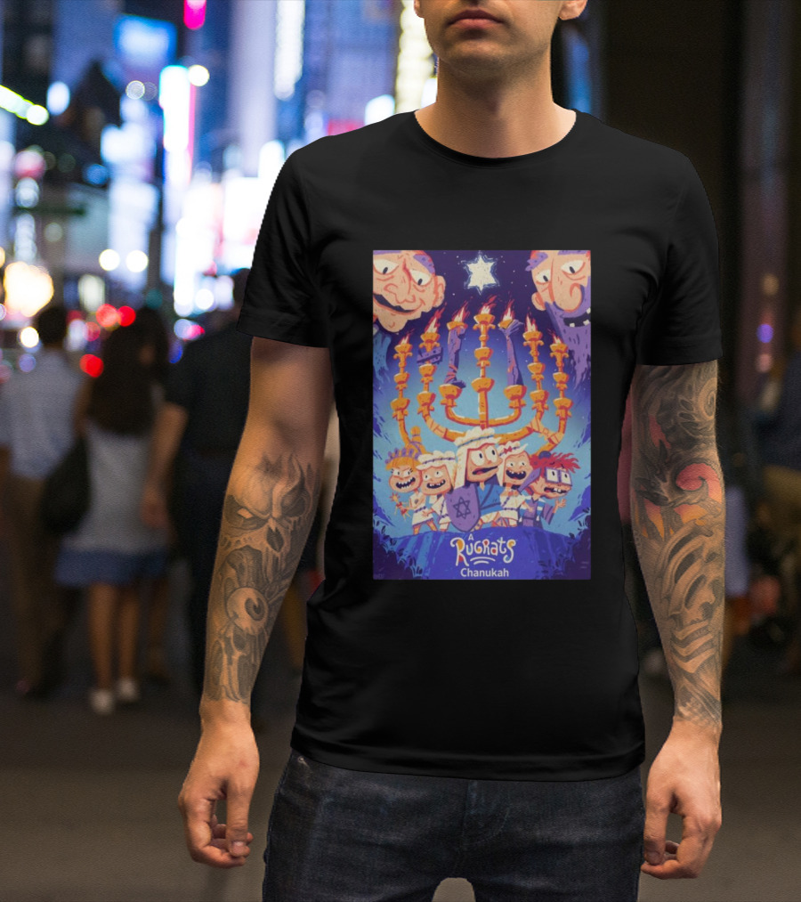 Mondo Debuts A Rugrats Chanukah With Menorah Adventure T-Shirt